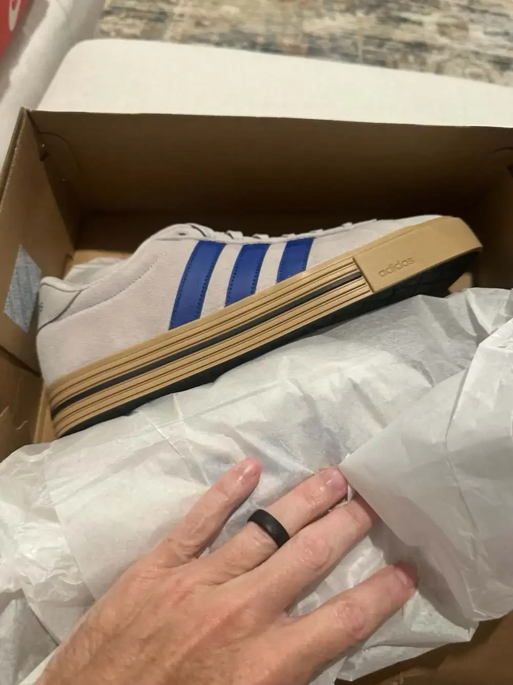 Adidas Daily 4.0 Grey and Collegiate Navy Sneakers